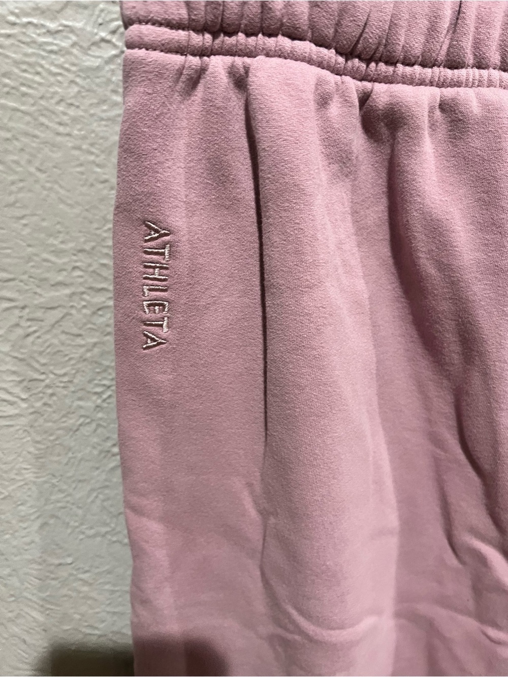 Athleta Light Dusty Rose Pull-On Joggers Sweatpants Size Small TALL EUC Soft - Picture 5 of 5